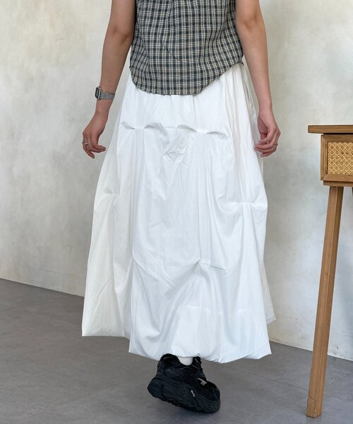 CPCM(シーピーシーエム)の「タックバルーンスカート(スカート・レディース・ブラック/グレー/イエロー/ホワイト・FREE)」の7枚目の写真