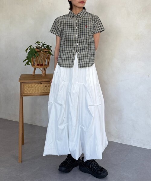 CPCM(シーピーシーエム)の「タックバルーンスカート(スカート・レディース・ブラック/グレー/イエロー/ホワイト・FREE)」の9枚目の写真