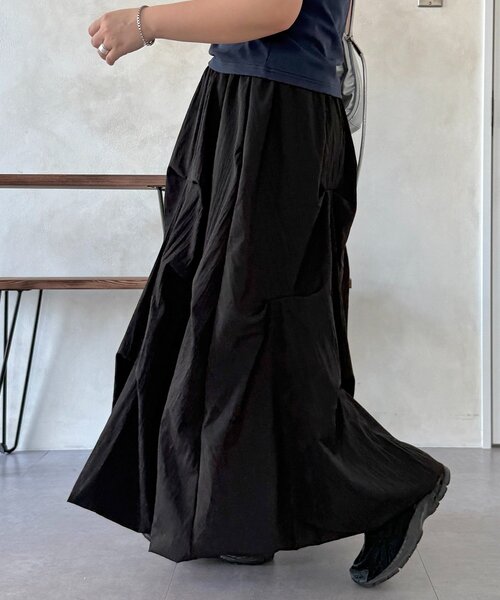 CPCM(シーピーシーエム)の「タックバルーンスカート(スカート・レディース・ブラック/グレー/イエロー/ホワイト・FREE)」の11枚目の写真
