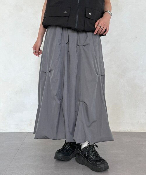 CPCM(シーピーシーエム)の「タックバルーンスカート(スカート・レディース・ブラック/グレー/イエロー/ホワイト・FREE)」の14枚目の写真