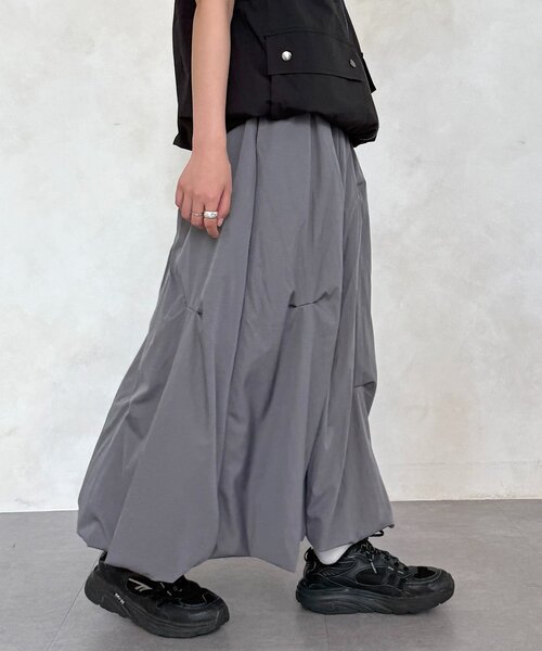 CPCM(シーピーシーエム)の「タックバルーンスカート(スカート・レディース・ブラック/グレー/イエロー/ホワイト・FREE)」の17枚目の写真