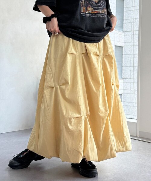 CPCM(シーピーシーエム)の「タックバルーンスカート(スカート・レディース・ブラック/グレー/イエロー/ホワイト・FREE)」の22枚目の写真