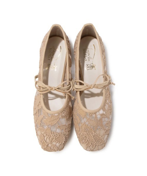Launa lea(ラウナレア)の「【26春夏】フラワーチュールバレエシューズ(B7612A)(バレエシューズ・レディース・モカ/アイボリー/ブラック・22.0cm/22.5cm/24.0cm/23.0cm/24.5cm/23.5cm/25.0cm)」の4枚目の写真
