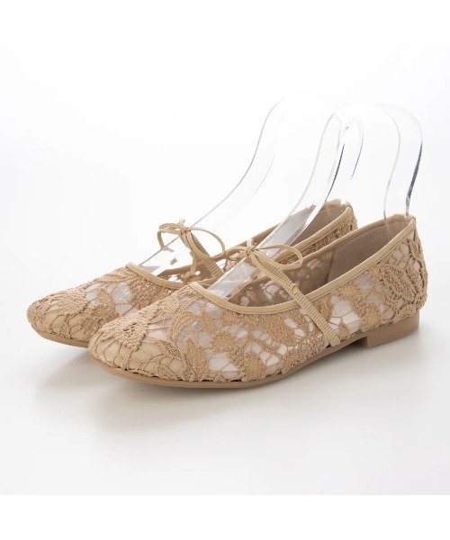 Launa lea(ラウナレア)の「【26春夏】フラワーチュールバレエシューズ(B7612A)(バレエシューズ・レディース・モカ/アイボリー/ブラック・22.0cm/22.5cm/24.0cm/23.0cm/24.5cm/23.5cm/25.0cm)」の5枚目の写真