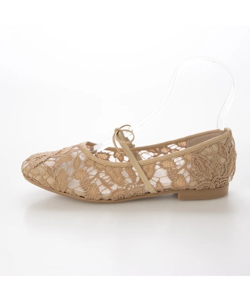 Launa lea(ラウナレア)の「【26春夏】フラワーチュールバレエシューズ(B7612A)(バレエシューズ・レディース・モカ/アイボリー/ブラック・22.0cm/22.5cm/24.0cm/23.0cm/24.5cm/23.5cm/25.0cm)」の6枚目の写真