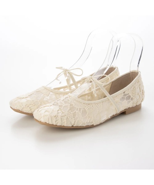 Launa lea(ラウナレア)の「【26春夏】フラワーチュールバレエシューズ(B7612A)(バレエシューズ・レディース・モカ/アイボリー/ブラック・22.0cm/22.5cm/24.0cm/23.0cm/24.5cm/23.5cm/25.0cm)」の11枚目の写真