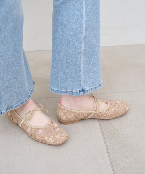Launa lea(ラウナレア)の「【26春夏】フラワーチュールバレエシューズ(B7612A)(バレエシューズ・レディース・モカ/アイボリー/ブラック・22.0cm/22.5cm/24.0cm/23.0cm/24.5cm/23.5cm/25.0cm)」の17枚目の写真