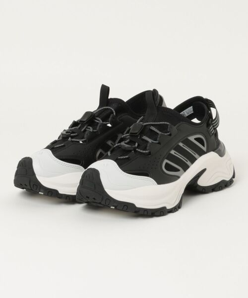 adidas（アディダス）の「adidas アディダス SNEAKER SANDAL【軽量】メンズ厚底スポーツサンダル(スニーカーサンダル)（サンダル・メンズ・ライトグレー/ブラック×ホワイト/ブラック×ブラック・25.5cm/26.5cm/27.5cm/28.5cm）」の2枚目の写真