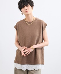 BARNYARDSTORM | BARNYARDSTORM / リネンフレンチスリーブＴシャツ/ハンドウォッシャブル【JAPAN FABRIC】(Tシャツ/カットソー)
