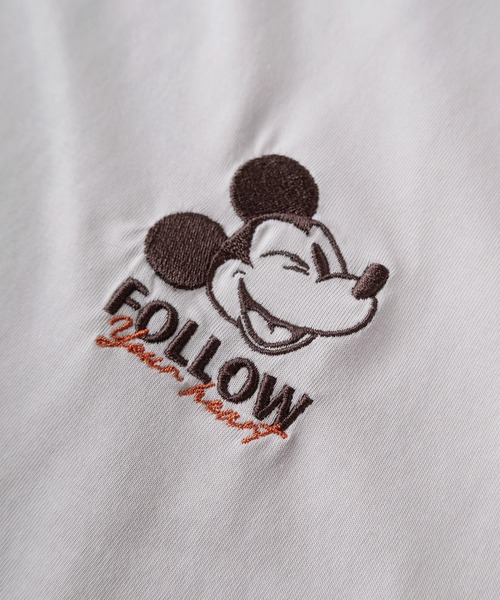 Disney(ディズニー)の「【71】【Disney/ディズニー】ミッキーマウス/ミニーマウス フロント刺繍 クルーネックTシャツ/接触冷感/レディース(Tシャツ/カットソー・レディース・ネイビー/ラベンダー/ピンク/ライトグレー・L/M)」の8枚目の写真