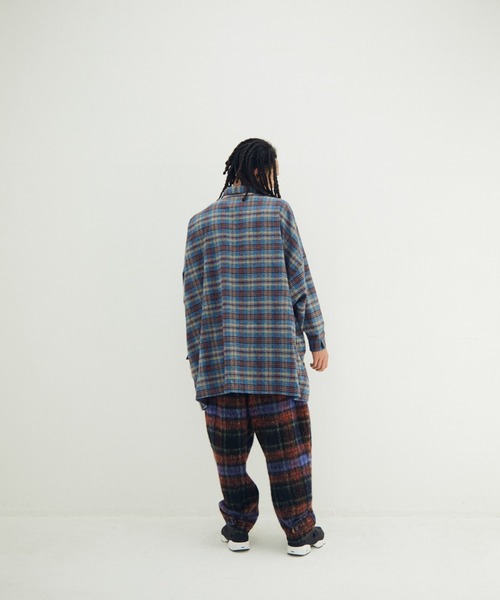 STOF(ストフ)の「STOF/ストフ/Half flannel check big shirt(シャツ/ブラウス・メンズ・グレー/ブルー・S/M)」の11枚目の写真
