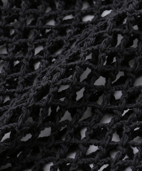 MacMahon Knitting Mills(マクマホン ニッティング ミルズ)の「MacMahon Knitting Mills / マクマホンニッティングミルズ Mesh Zip Hooded(パーカー・レディース・ホワイト/ブラック・FREE)」の7枚目の写真