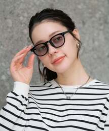 Zoff（ゾフ）の「【WEB限定】SUNCUTGlasses/UV100%CUT ウェリントン型 サングラスカラーレンズ 太縁フレーム おしゃれ 紫外線対策 UVカット 男女兼用 メンズ レディース 男性用 女性用 ユニセックス｜Zoff｜TREND SUNGLASSES（サングラス）」