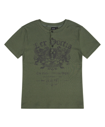 AAKAM | Shield Henry Neck Half Top (Khaki)(Tシャツ/カットソー)