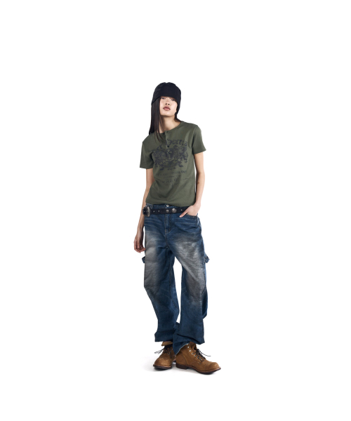 AAKAM（アーカム）の「Shield Henry Neck Half Top (Khaki)（Tシャツ/カットソー・レディース・その他・1/2/3）」の9枚目の写真