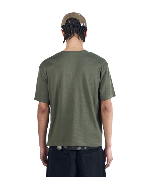 AAKAM（アーカム）の「Shield Henry Neck Half Top (Khaki)（Tシャツ/カットソー・レディース・その他・1/2/3）」の15枚目の写真