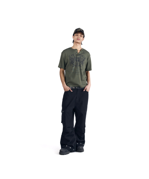 AAKAM（アーカム）の「Shield Henry Neck Half Top (Khaki)（Tシャツ/カットソー・レディース・その他・1/2/3）」の17枚目の写真