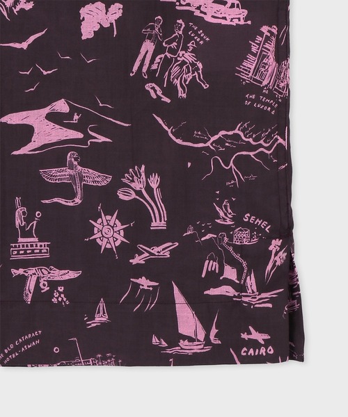 Paul Smith(ポールスミス)の「"Travel Stories" オープンカラーシャツ / 163316 905U(シャツ/ブラウス・メンズ・ダークグレー/オフホワイト・X-LARGE/LARGE/MEDIUM/SMALL)」の9枚目の写真