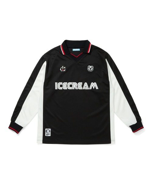 ICECREAM(アイスクリーム)の「LS FOOTBALL SHIRT(Tシャツ/カットソー・メンズ・ブラック/ホワイト・LARGE/MEDIUM)」の2枚目の写真
