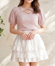 レディースのTシャツ/カットソー（ピンク/桃色系）ファッション通販