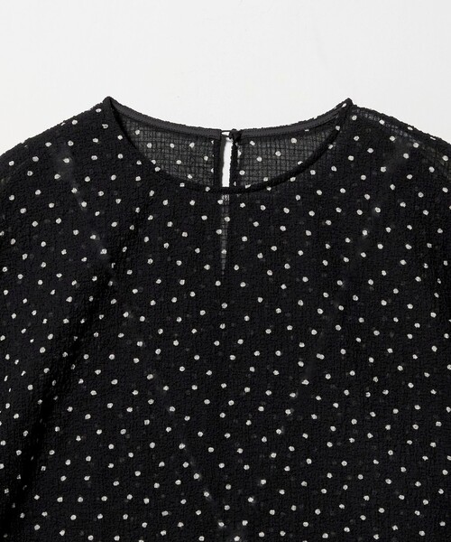 BEAUTY&YOUTH UNITED ARROWS(ビューティーアンドユースユナイテッドアローズ)の「ドットシアー ショートスリーブ ブラウス ウォッシャブル(シャツ/ブラウス・レディース・ライム/ホワイト/ブラック・FREE)」の18枚目の写真