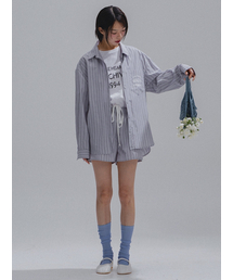 Breeze Relaxed Banding Shorts_GREY