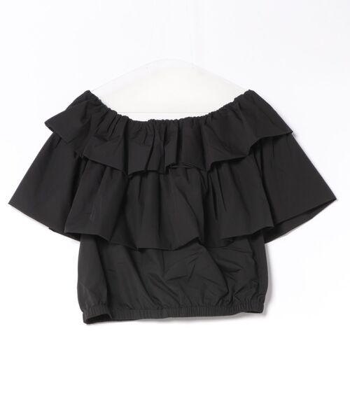 PICCIN PERLA（ピッチンペルラ）の「フラフィーブラウス（シャツ/ブラウス・レディース・ブラック/オフホワイト・M）」の21枚目の写真