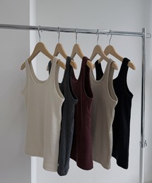 basic 5color lib tank / ベーシック5カラーリブタンクトップ
