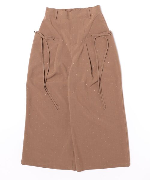 apres jour clair(アプレジュールクレア)の「【apres jour clair】ラインストーンリボンパンツ(その他パンツ・レディース・チャコールグレー/ベージュ/ブラウン系その他・SMALL/LARGE/MEDIUM)」の10枚目の写真
