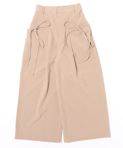 apres jour clair(アプレジュールクレア)の「【apres jour clair】ラインストーンリボンパンツ(その他パンツ・レディース・チャコールグレー/ベージュ/ブラウン系その他・SMALL/LARGE/MEDIUM)」の11枚目の写真