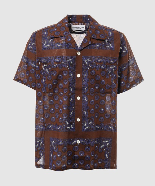 NOMA t.d.（ノーマティーディー）の「Paisley Summer Shirt（シャツ/ブラウス・メンズ・ブラウン/ネイビー/ホワイト・3/4）」の2枚目の写真