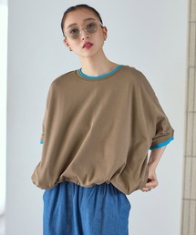 LEPSIM | 配色リブプルオーバーSS 687249(Tシャツ/カットソー)