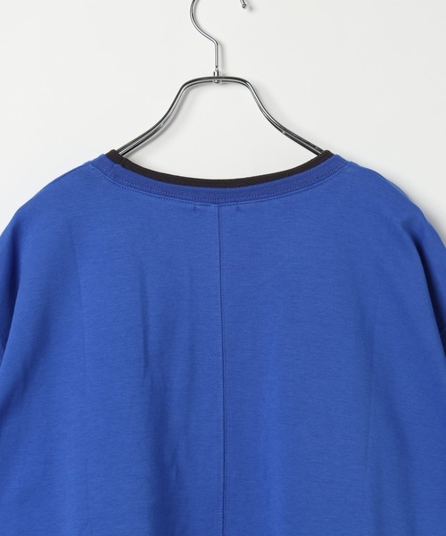 LEPSIM(レプシィム)の「配色リブプルオーバーSS 687249(Tシャツ/カットソー・レディース・グレイッシュベージュ/ブルー/ブラウン/ブラック・FREE)」の13枚目の写真
