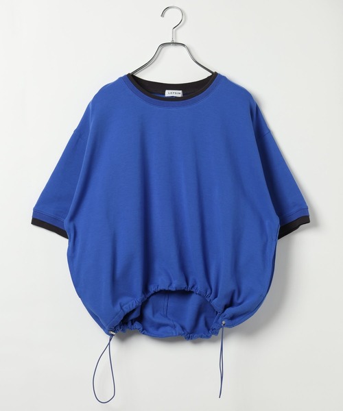 LEPSIM(レプシィム)の「配色リブプルオーバーSS 687249(Tシャツ/カットソー・レディース・グレイッシュベージュ/ブルー/ブラウン/ブラック・FREE)」の14枚目の写真