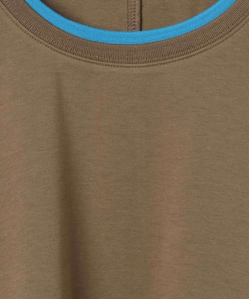 LEPSIM(レプシィム)の「配色リブプルオーバーSS 687249(Tシャツ/カットソー・レディース・グレイッシュベージュ/ブルー/ブラウン/ブラック・FREE)」の7枚目の写真