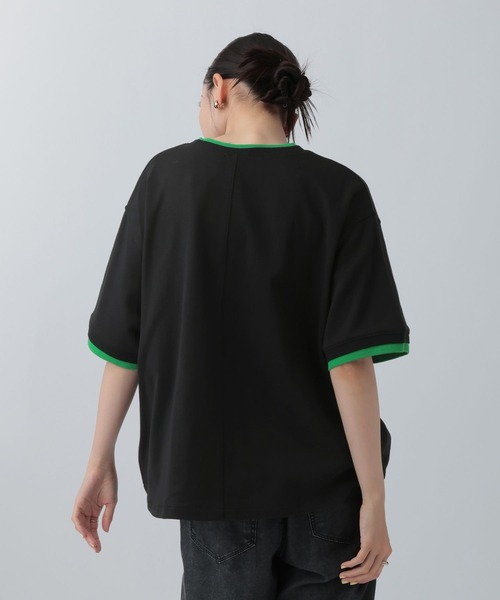 LEPSIM（レプシィム）の「配色リブプルオーバーSS　687249（Tシャツ/カットソー・レディース・グレイッシュベージュ/ブルー/ブラウン/ブラック・FREE）」の13枚目の写真