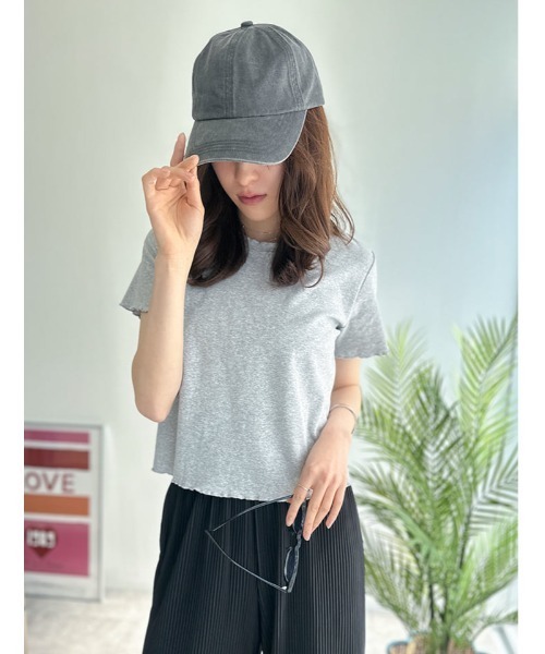 fifth(フィフス)の「シンプルメロー半袖カットソー(Tシャツ/カットソー・レディース・グレー/ブラック/ホワイト・M)」の4枚目の写真