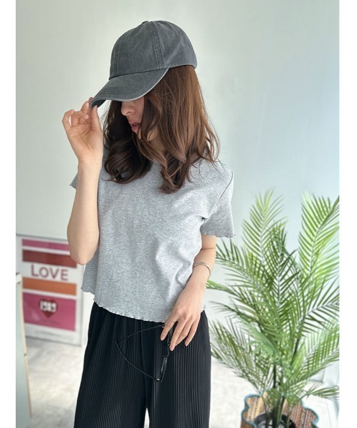 fifth(フィフス)の「シンプルメロー半袖カットソー(Tシャツ/カットソー・レディース・グレー/ブラック/ホワイト・M)」の5枚目の写真
