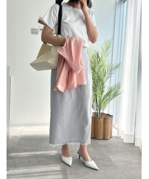 fifth(フィフス)の「シンプルメロー半袖カットソー(Tシャツ/カットソー・レディース・グレー/ブラック/ホワイト・M)」の8枚目の写真