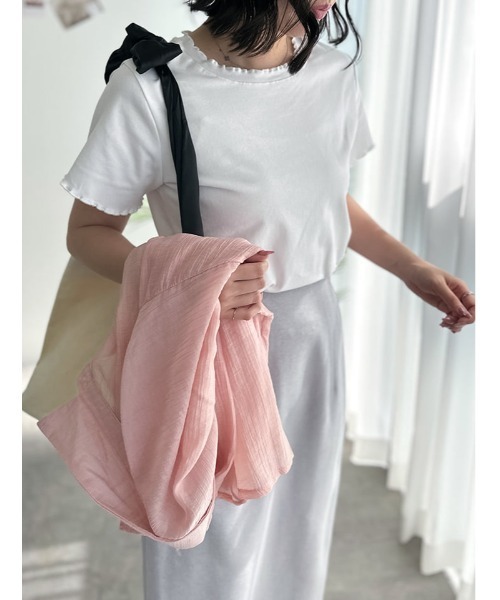 fifth(フィフス)の「シンプルメロー半袖カットソー(Tシャツ/カットソー・レディース・グレー/ブラック/ホワイト・M)」の10枚目の写真