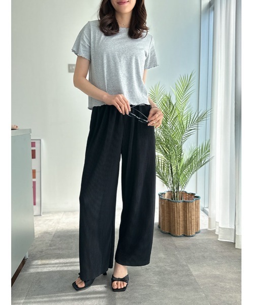 fifth(フィフス)の「シンプルメロー半袖カットソー(Tシャツ/カットソー・レディース・グレー/ブラック/ホワイト・M)」の13枚目の写真