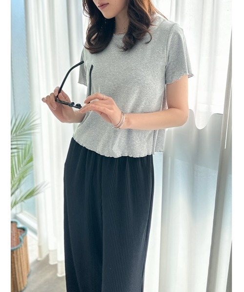 fifth(フィフス)の「シンプルメロー半袖カットソー(Tシャツ/カットソー・レディース・グレー/ブラック/ホワイト・M)」の15枚目の写真