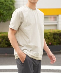 冷感DRYジョーゼットリブTシャツ