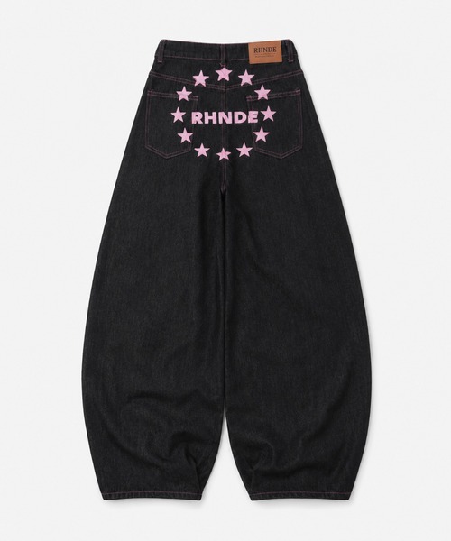 mushwear(マッシュウェア)の「ピンクステッチデニムパンツ(デニムパンツ・メンズ・ブラック・SMALL/MEDIUM/LARGE)」の5枚目の写真