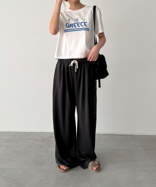 CANAL JEAN(キャナルジーン)の「El mar GREECE コンパクトTシャツ(Tシャツ/カットソー・レディース・アッシュ/ホワイト・ONE SIZE)」の8枚目の写真