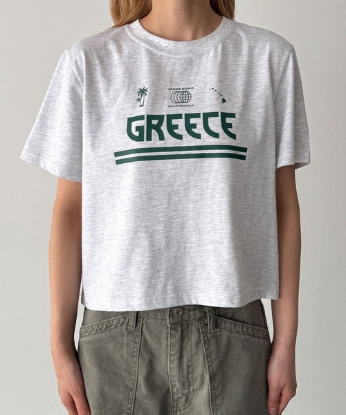 CANAL JEAN(キャナルジーン)の「El mar GREECE コンパクトTシャツ(Tシャツ/カットソー・レディース・アッシュ/ホワイト・ONE SIZE)」の12枚目の写真
