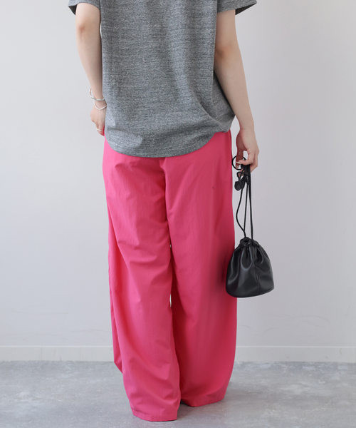 JOURNAL STANDARD relume(ジャーナルスタンダード レリューム)の「接触冷感 / UVカット / 撥水 / ナイロンワイドパンツ(その他パンツ・レディース・チャコールグレー/ボルドー/ピンク/ブラウン・38/36)」の22枚目の写真