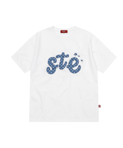 S'EST(エスイーエスティー)の「Ste Star T-shirts White(Tシャツ/カットソー・メンズ・ホワイト・SMALL/MEDIUM/LARGE)」の1枚目の写真