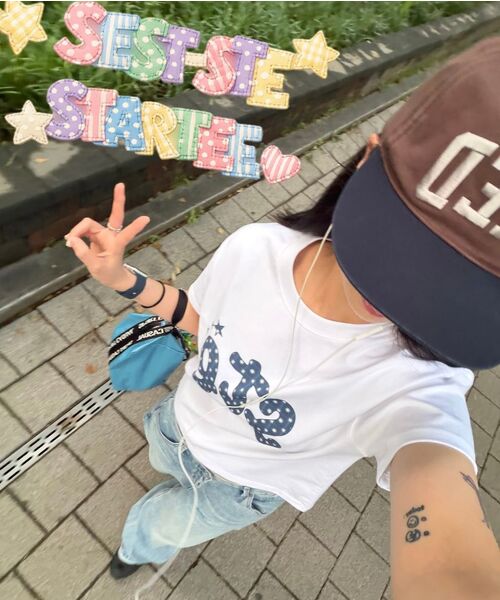 S'EST(エスイーエスティー)の「Ste Star T-shirts White(Tシャツ/カットソー・メンズ・ホワイト・SMALL/MEDIUM/LARGE)」の7枚目の写真