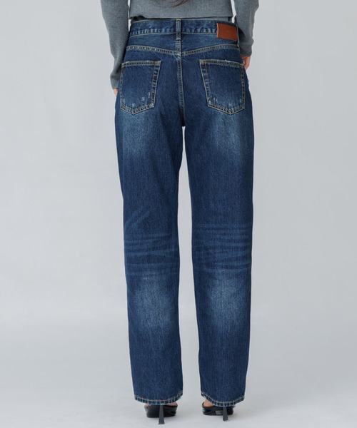 SENEE(セニー)の「vintage straight low waist denim(ビンテージストレートローウエストデニム)(デニムパンツ・レディース・ブルー/インディゴブルー・MEDIUM/SMALL/LARGE)」の6枚目の写真